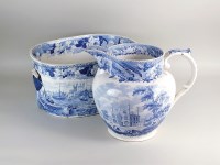 Lot 26 - A Staffordshire blue and white earthenware...