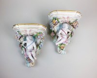 Lot 36 - A pair of Samson of Paris porcelain wall...