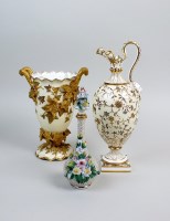 Lot 38 - A Mintons porcelain ewer, late 19th century,...