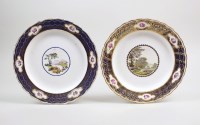 Lot 66 - A Derby porcelain named view dessert plate,...