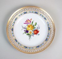 Lot 69 - A Berlin porcelain dessert plate, 19th century,...