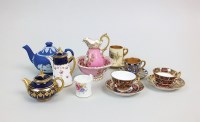Lot 76 - A collection of miniature porcelain to include...