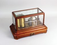 Lot 98 - A late Victorian mahogany cased barograph, the...