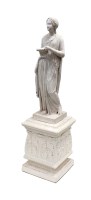 Lot 103 - A Victorian white marble figure of a classical...