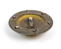 Lot 122 - A French bronze and polished hardstone comport,...