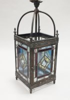 Lot 127 - A Victorian Aesthetic movement stained glass...