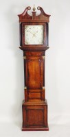 Lot 154 - A George III oak and mahogany crossbanded...