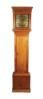 Lot 159 - A George III oak longcase clock, the ogive...