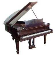 Lot 175 - A Steinway and Sons mahogany cased baby grand...