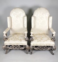 Lot 178 - A pair of William and Mary style open...