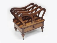 Lot 211 - A rosewood three division canterbury, early...