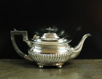 Lot 7 - A Victorian silver teapot, JG, London 1898, of...