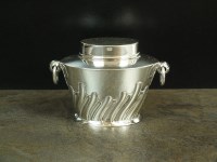 Lot 14 - A silver tea caddy, William Hutton & Sons Ltd,...