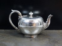 Lot 34 - A Victorian silver teapot, W.R, London 1842,...