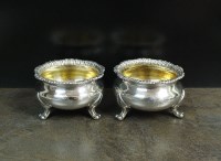 Lot 43 - A pair of Victorian silver salts, Robert...