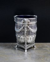 Lot 52 - An Adams style silver sugar bowl, George...