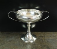 Lot 65 - A pedestal two handled silver bowl, Cooper...