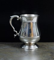 Lot 94 - A Victorian silver baluster mug, FJL **,...