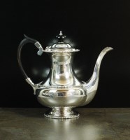 Lot 105 - A silver coffee pot, Walker & Hall, Sheffield...