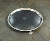 Lot 112 - A George II silver waiter, Ebenezer Coker,...