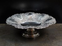 Lot 113 - A Victorian silver pedestal dish, William...