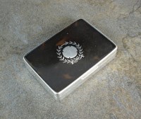 Lot 159 - A silver and tortoiseshell box, Collett &...