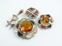 Lot 211 - A collection of four Scottish hardstone...