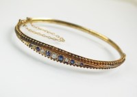 Lot 223 - A late 19th century sapphire and diamond...