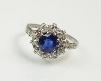 Lot 247 - An early 20th century sapphire and diamond...