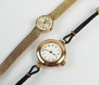 Lot 297 - A Lady's 9ct gold Rotary bracelet watch, the...