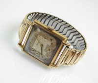 Lot 305 - A Gentleman's 9ct gold Timor wristwatch, the...