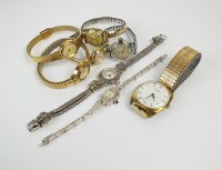 Lot 338 - Eight assorted watches, comprising; a...