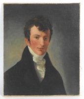 Lot 390 - British School, 19th century, Portrait of a...