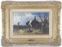 Lot 410 - Georg Hans Buttner (1850-1891) Lady rider with...