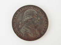 Lot 433 - An 18th century Warwickshire token, John...