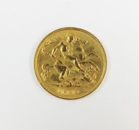 Lot 460 - An Edward VII half sovereign, dated 1906