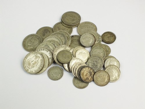 Lot 463 - An assorted collection of pre-1947 silver...