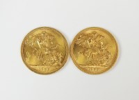 Lot 472 - Two Elizabeth II sovereigns, dated 1965 (2)