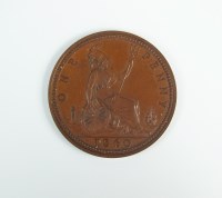 Lot 476 - Victoria, bronze penny, dated 1860, signed L.C....