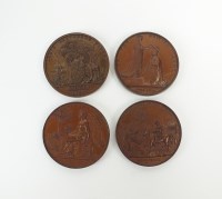 Lot 506 - Four Victorian medals by W.Wyon, comprising; a...