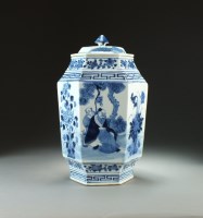 Lot 31 - A Chinese blue and white vase and cover,...