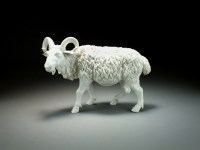 Lot 70 - A Chinese blanc-de-chine figure of a ram,...