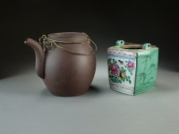 Lot 81 - A Chinese Yixing teapot, 20th Century, of...
