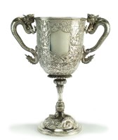 Lot 148 - A good Chinese silver goblet of British...
