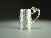 Lot 152 - A Chinese silver mug, probably Canton circa...