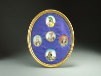 Lot 274 - A set of Indian oval miniature portraits, 19th...
