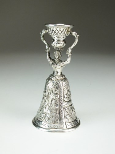 Lot 8 - A continental white metal wager cup,...