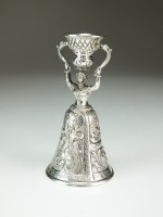 Lot 8 - A continental white metal wager cup,...
