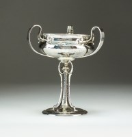 Lot 9 - An Art Nouveau silver pedestal bowl, James...