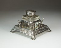 Lot 15 - A silver inkwell, Lee & Wigfull, Sheffield...